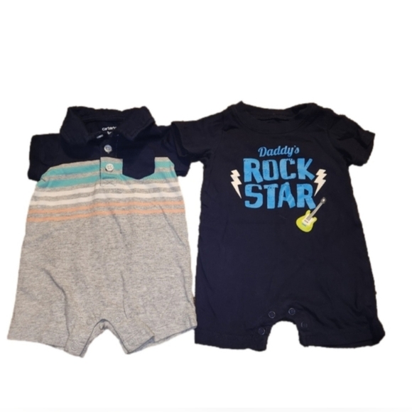 Carter's 3 Months Set of 2 Rompers - Picture 1 of 7